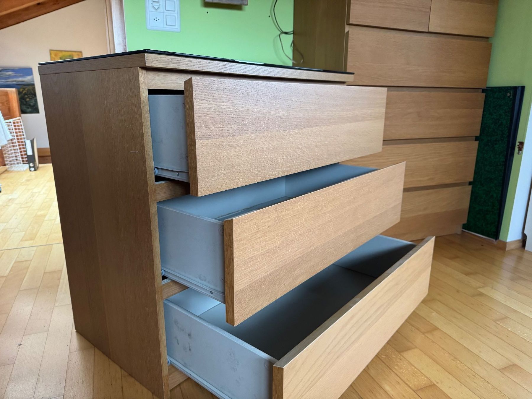 Ikea Commodes: Schubladen-Kommode mit Glasplatte, Ikea – D'occasion à Oberrohrdorf par maggys15 4