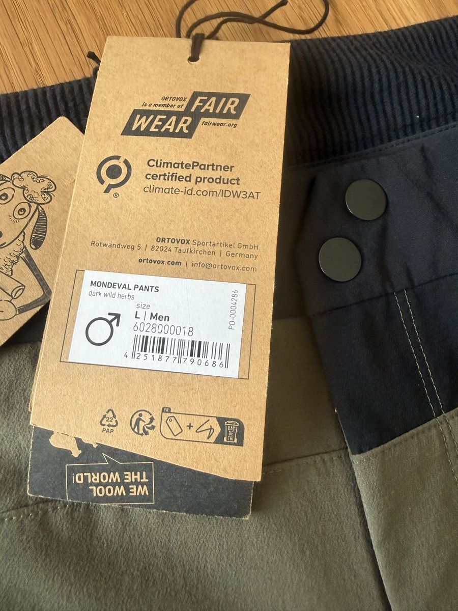 Ortovox Pantaloni: Ortovox Mondeval Pants Gr L Neu – Nuovo e nell'imballaggio originale da Zürich venduto da shq_nm2c 4