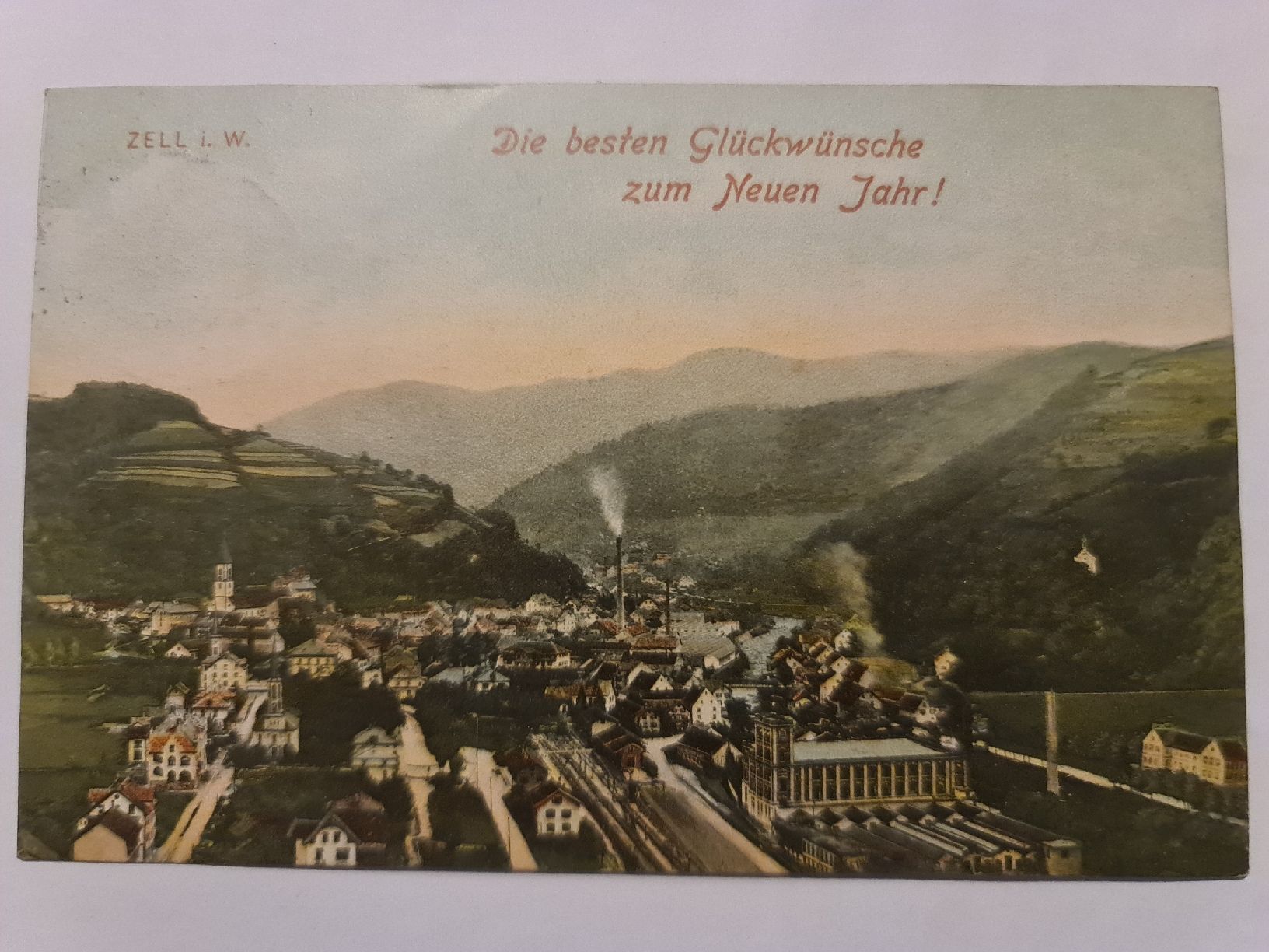 Cartoline postali: alte Ansichtskarte 1907 Zell i. W. 115 – Usato da Dintikon venduto da Vexi