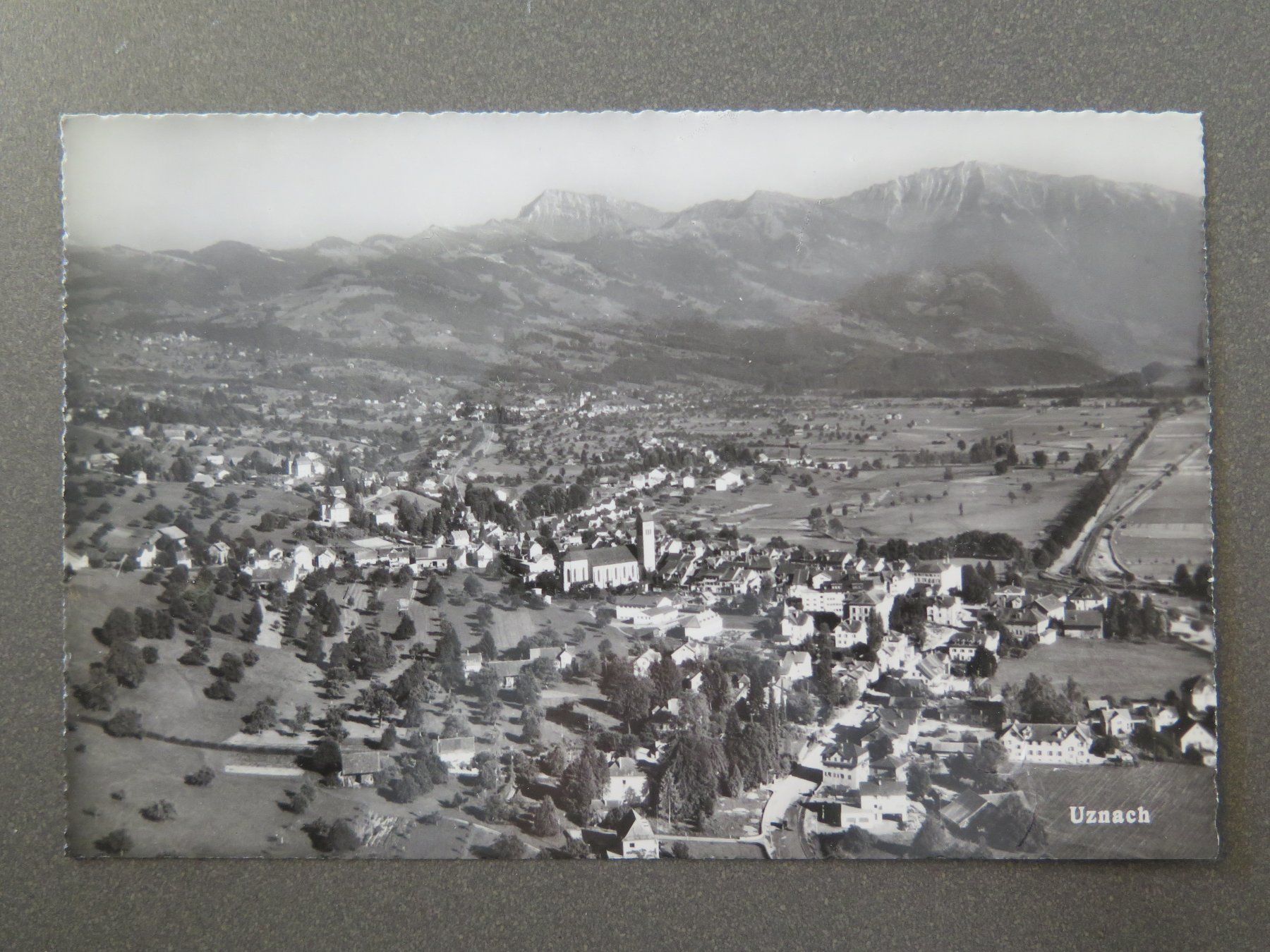 Cartoline postali: UZNACH - FLUGAUFNAHME – Usato da Wittenbach venduto da lipasal