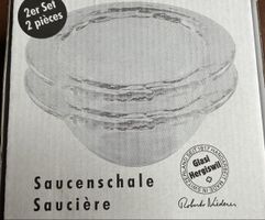 2 x 2er Set Glassauce/Dessert-Schale von Glasi Hergiswil neu