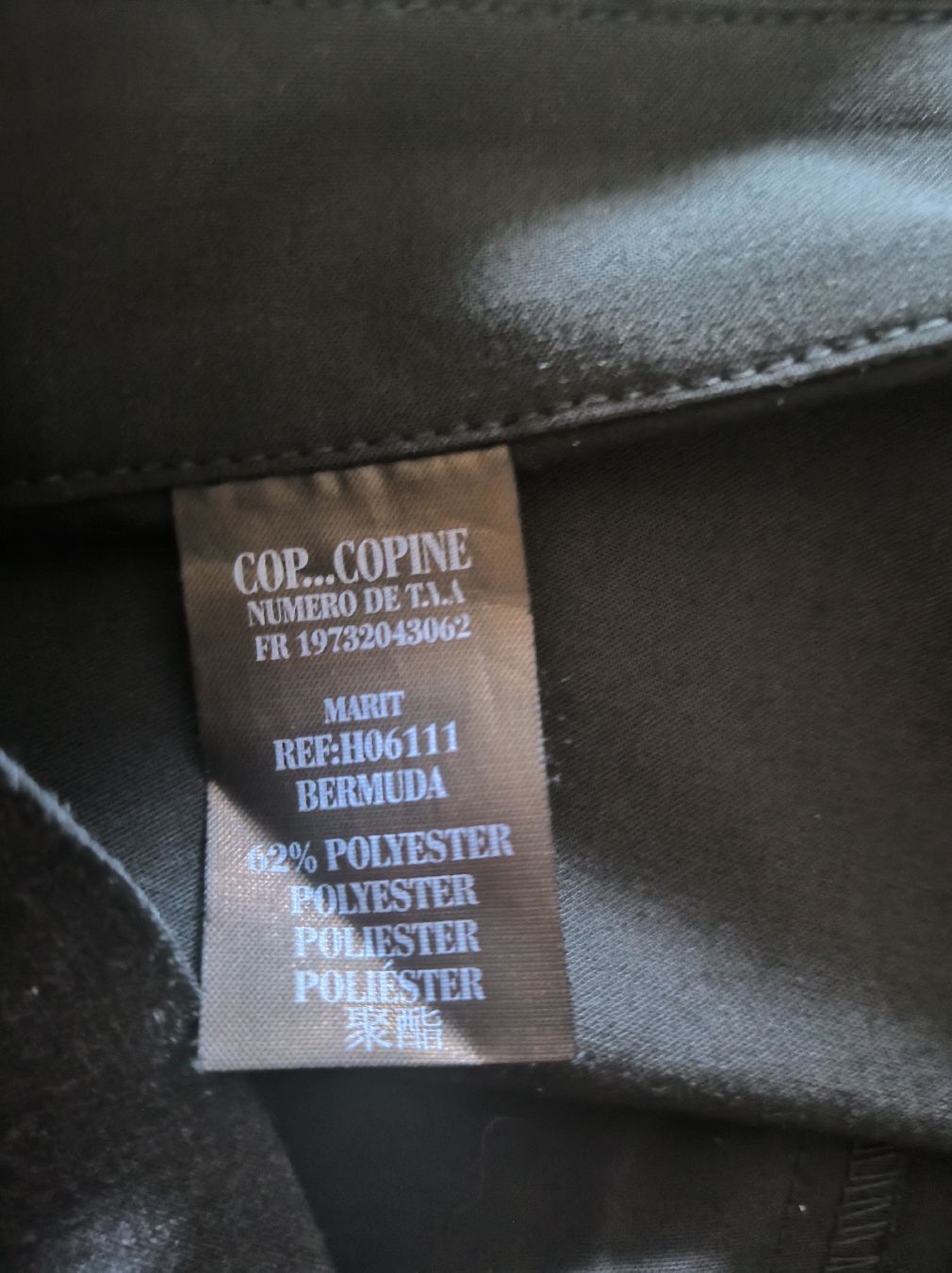 Pantaloni: Cop. Copine Bermuda noir T 38 – Usato da Attalens venduto da frakimir 3