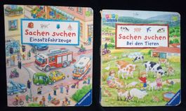 Ravensburger 2er Set "Sachen suchen" Einsatzfahrzeuge, Tiere