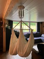 swing2sleep Zwillings-Federwiege mit Maly Motor & Ständer