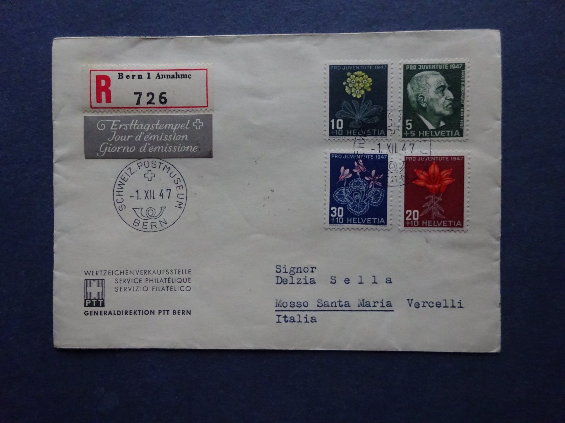 Tutti i francobolli: 1947 Pro Juventute FDC – Usato da Appenzell-Steinegg venduto da adi1975 5