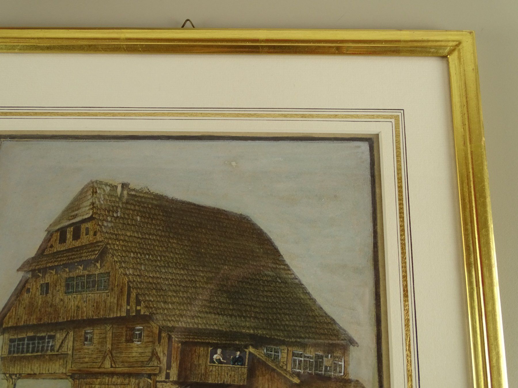 Incisioni: WÄDENSWIL, GEMEINDEHAUS, LITHOGRAPHIE UM 1830 – Usato da Grüningen venduto da Kartensammler 5