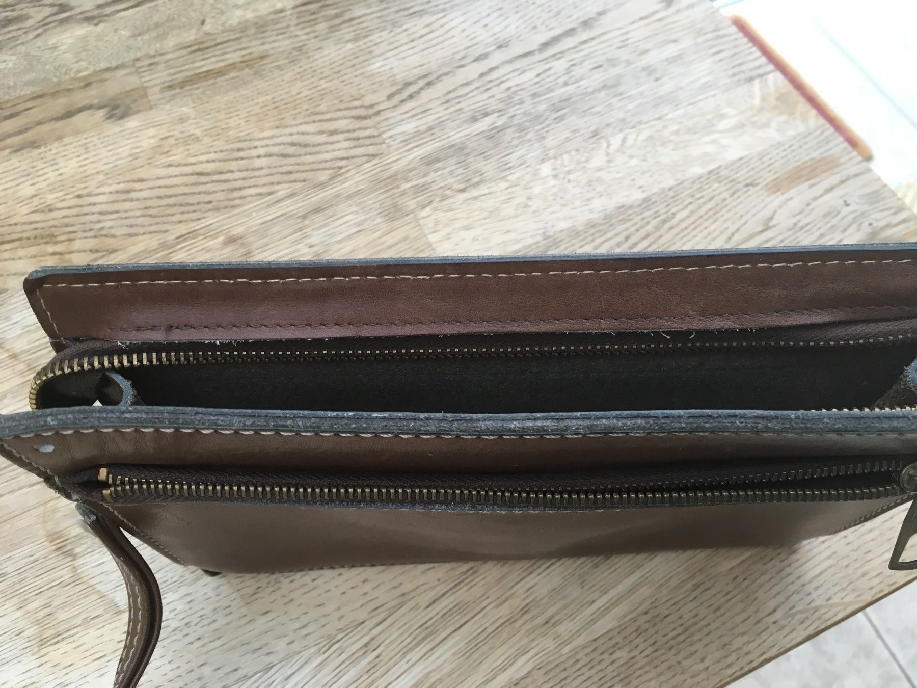 Taschen: Tasche, Pochette, Herren/Damen Leder, – Gebraucht aus Bern von antigua13 4
