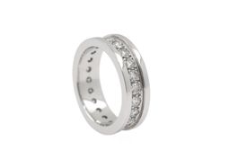 Alliance Ring 22 Brillanten ca. 1.1ct 18K Grösse 53 *S4396