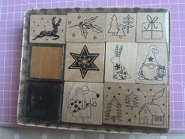 Weihnachtliche Stempel-Set