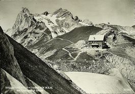 Berggasthaus Rotsteinpass 1944 Stempel Gasthaus Rotsteinpass