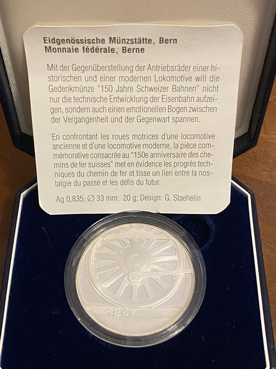 Tutti le monete: 20 Francs 1997 – Nuovo e nell'imballaggio originale da Genève venduto da Mar7319 2