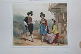 St. Gallen Graubünden Tracht Altkol.