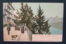 HOTEL SONNENBERG IN SEELISBERG ANSICHTSKARTE 1902