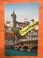 Alte Ansichtskarte Schaffhausen Munot Brücke schöne Aussicht