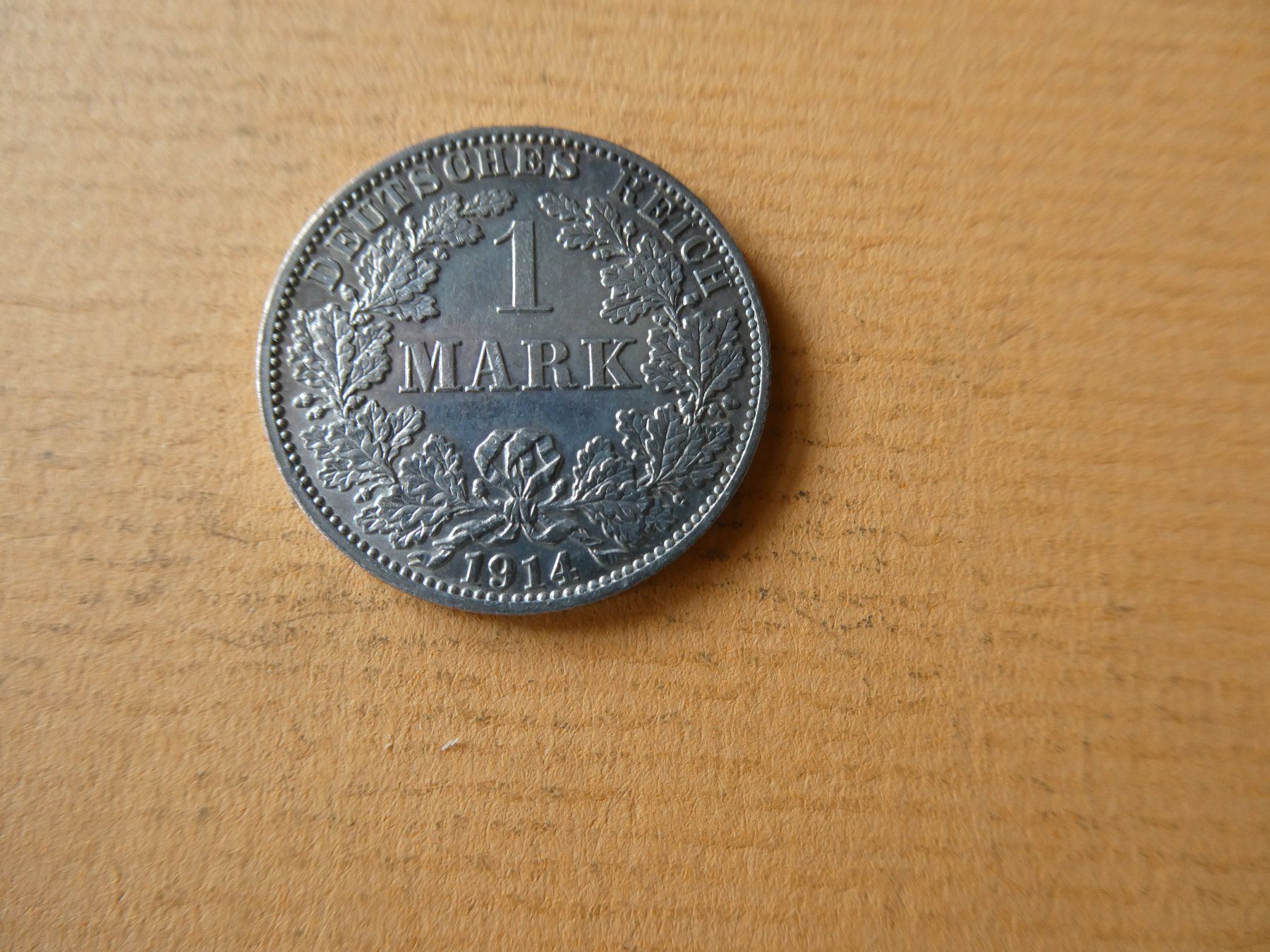 Alle Münzen: Dt. 1914 A, 1 Silbermark – Gebraucht aus Hinterforst von Rohusri