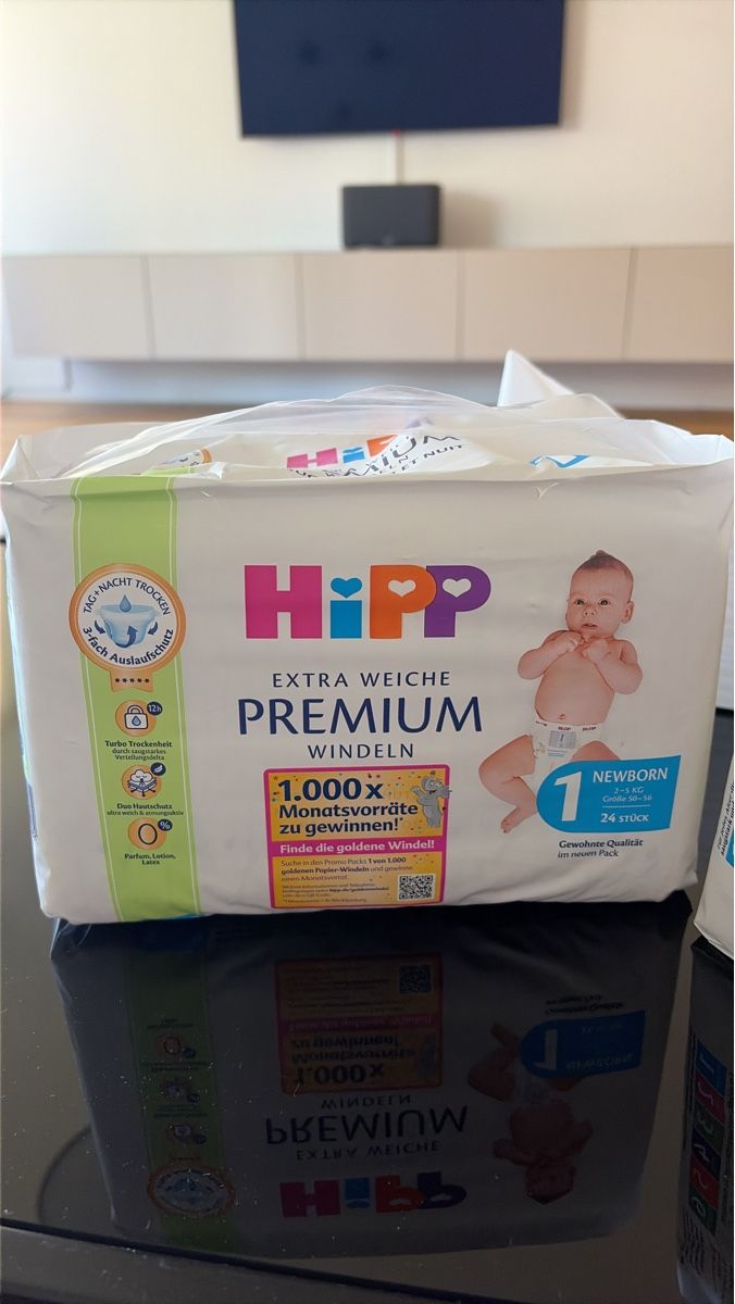 Secchi per pannolini & Pannolini: HiPP Premium Windeln Grösse 1 Newborn 68 Stk – Nuovo e nell'imballaggio originale da St. Gallen venduto da Nobra001