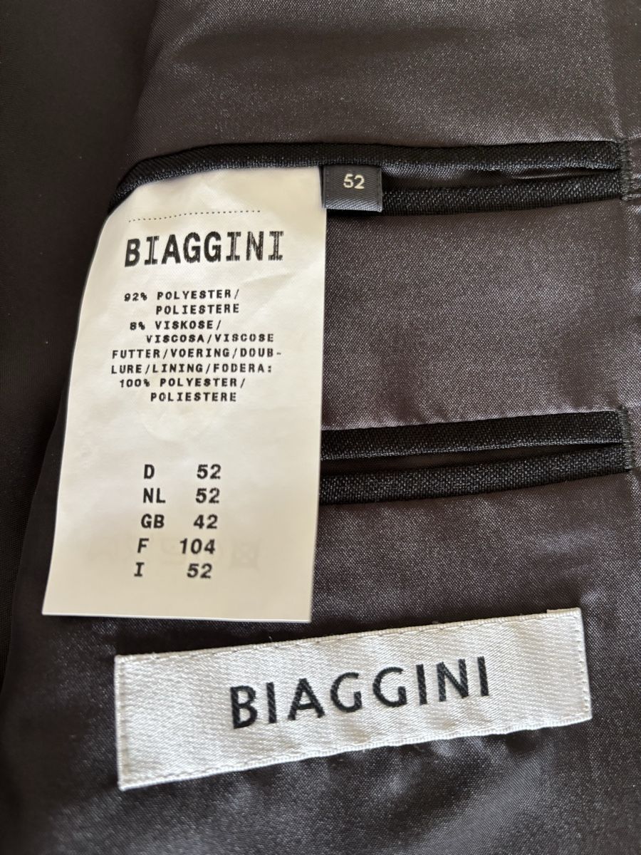 Giacche: Herren Sakko BIAGGINI Grösse 52 schwarz – Nuovo (secondo la descrizione) da Wald AR venduto da bertli00 3