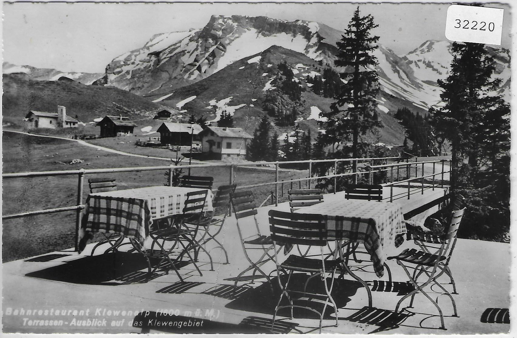 Ansichtskarten: Bahnrestaurant Klewenalp - Terrasse – Gebraucht aus Ettingen von Kartenplanet