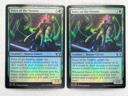 MTG Voice of the Vermin SNC 163 Englisch Uncommon Foil 2x