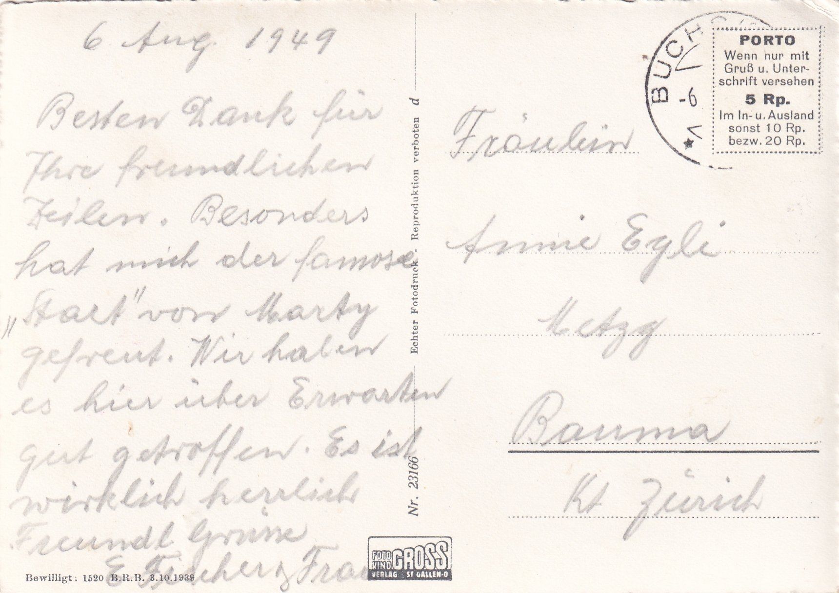 Cartoline postali: Buchserberg - Stausee mit Alvier /aw – Usato da Hombrechtikon venduto da Rudolf07 1
