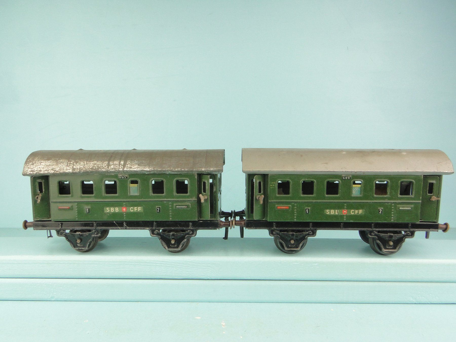 Fleischmann Trains électriques: Fleischmann Spur 0, 2 X Wagen, Blech – D'occasion à Bülach par cann11 7