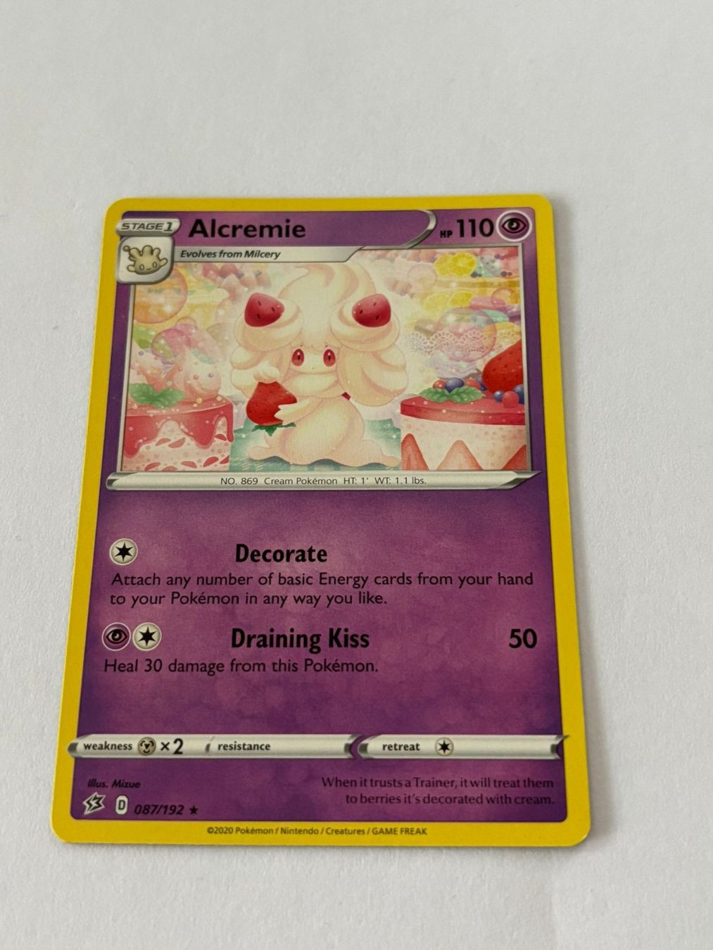 Pokémon Carte collezionabili: Pokemon-Karte Alcremie 087/192 – Usato da Herisau venduto da Seyashop1