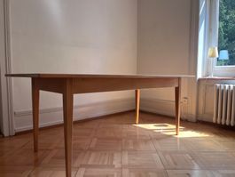 Eicheholz Massiver Küchentisch im Biedermeier-Stil