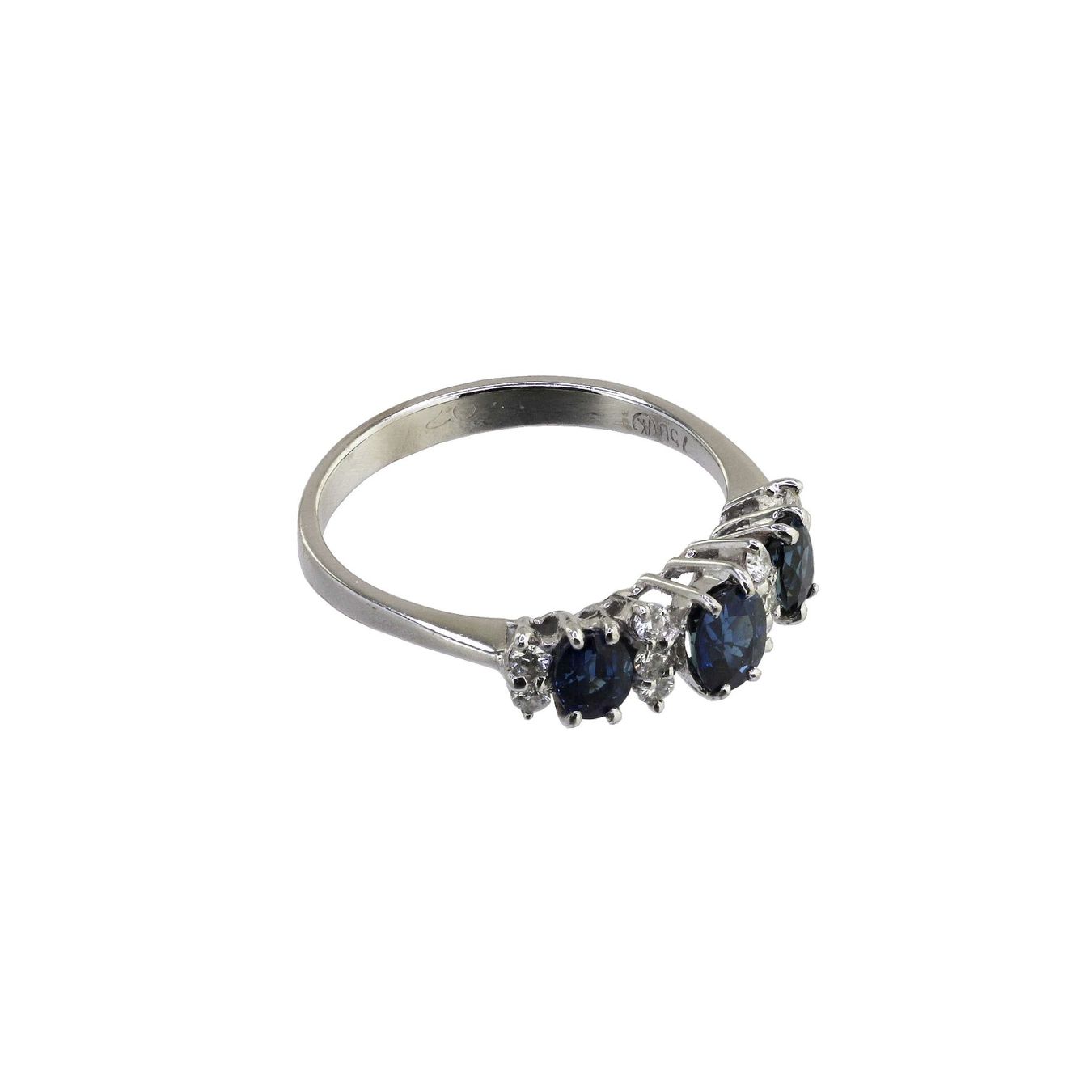 Anelli: Saphir Diamant Ring, A Kurz – Usato da Zürich venduto da Vintage-Jewellery 2