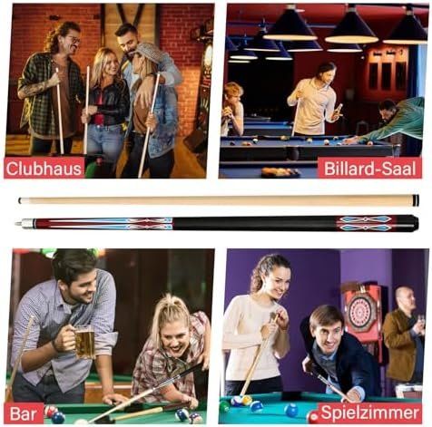 Stecche da biliardo: Queue Satz 2 Pool Queues 58 Stöcke Billardqueue Cues Billard – Nuovo e nell'imballaggio originale da Hundwil venduto da pac_6jh8 7