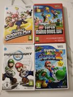 Wii Spiele - Mario Kart, Galaxy, Sports Mix, Super Mario