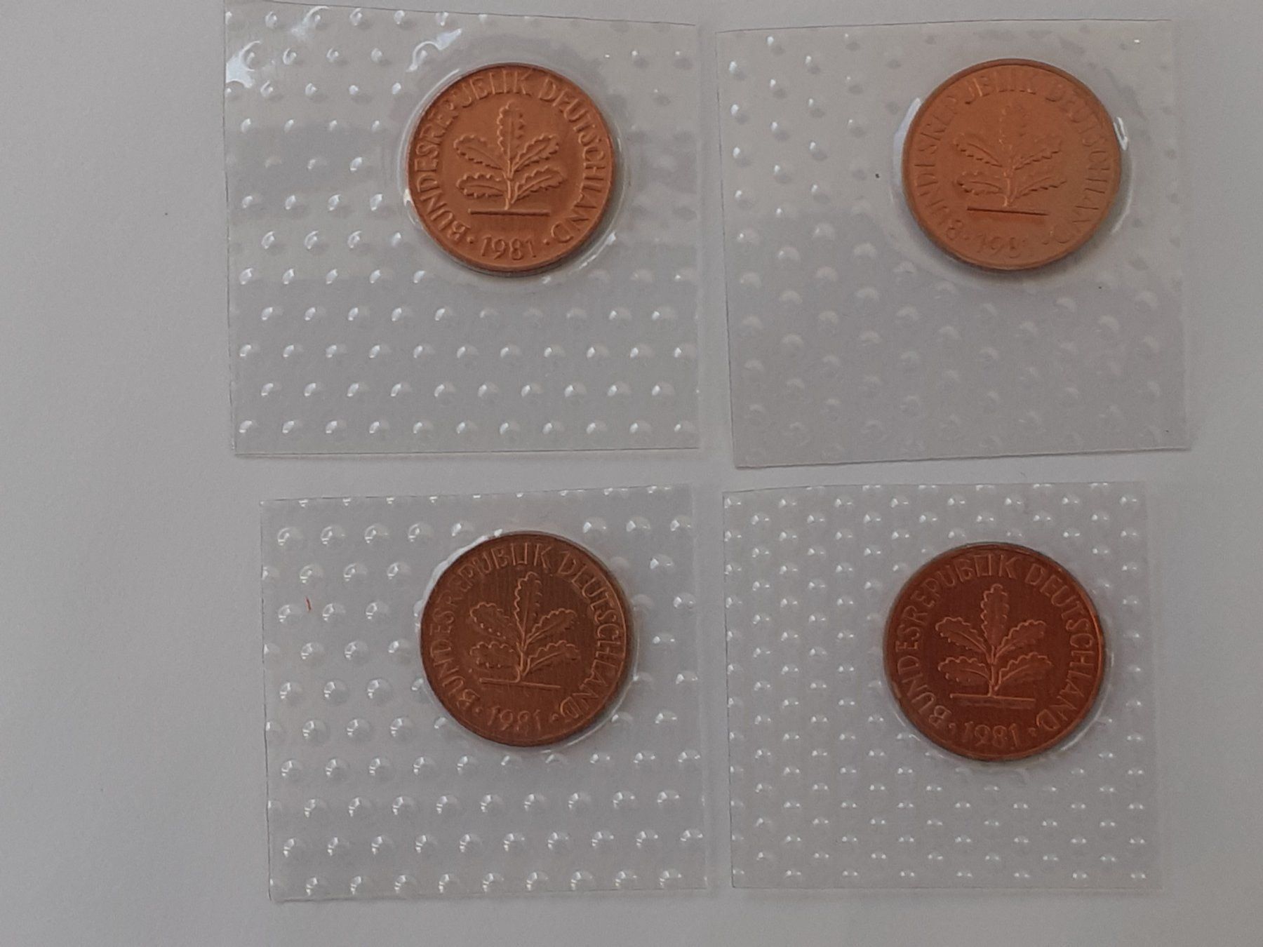 Tutti le monete: 4x 2 Pfennig 1981 Stgl – Nuovo (secondo la descrizione) da Pravidondaz venduto da LVtik 1