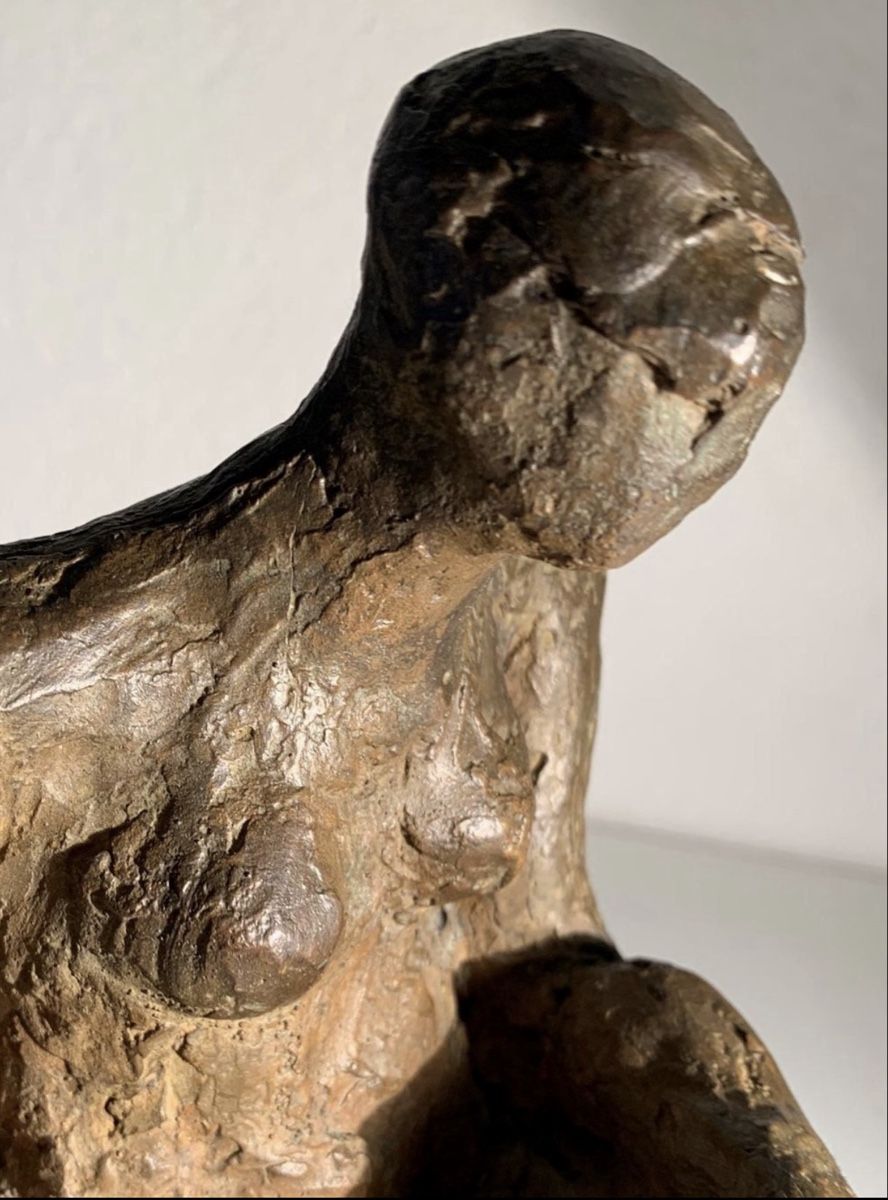 Sculture & Statue: Skulptur: Sitzende Figur, Bronze, nummeriert 2/16 – Usato da Biel/Bienne venduto da Katja01112 5