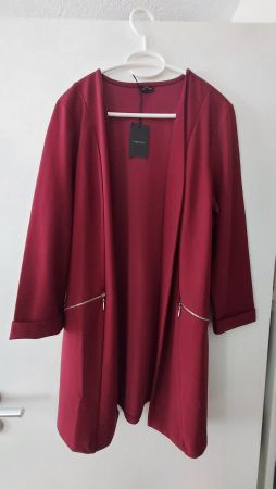 Lässiger, burgundroter Blazer von Laura Scott