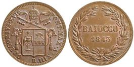Italien, Rom, 1 Baiocco 1843