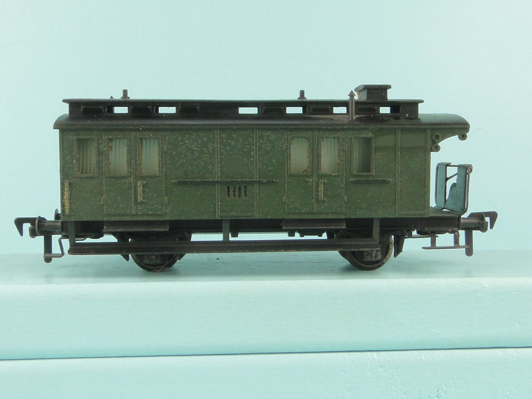 Fleischmann Modellini di ferrovie: Fleischmann 2 X Länedrbahn- Wagen – Usato da Bülach venduto da cann11 1