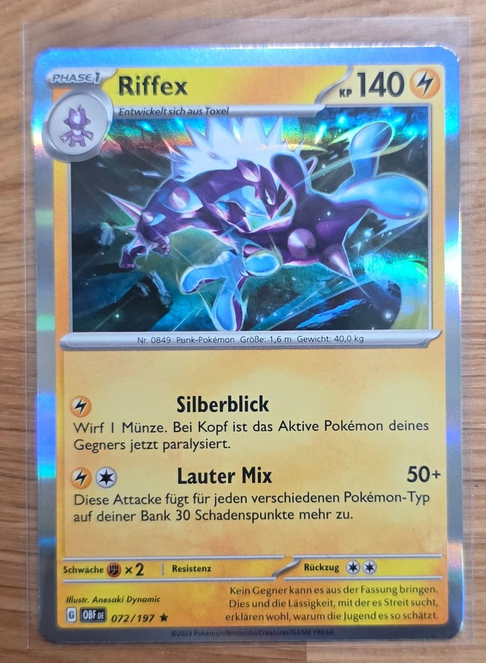 Pokémon Carte collezionabili: Riffex 072/197 – Nuovo (secondo la descrizione) da Arbon venduto da Twist05