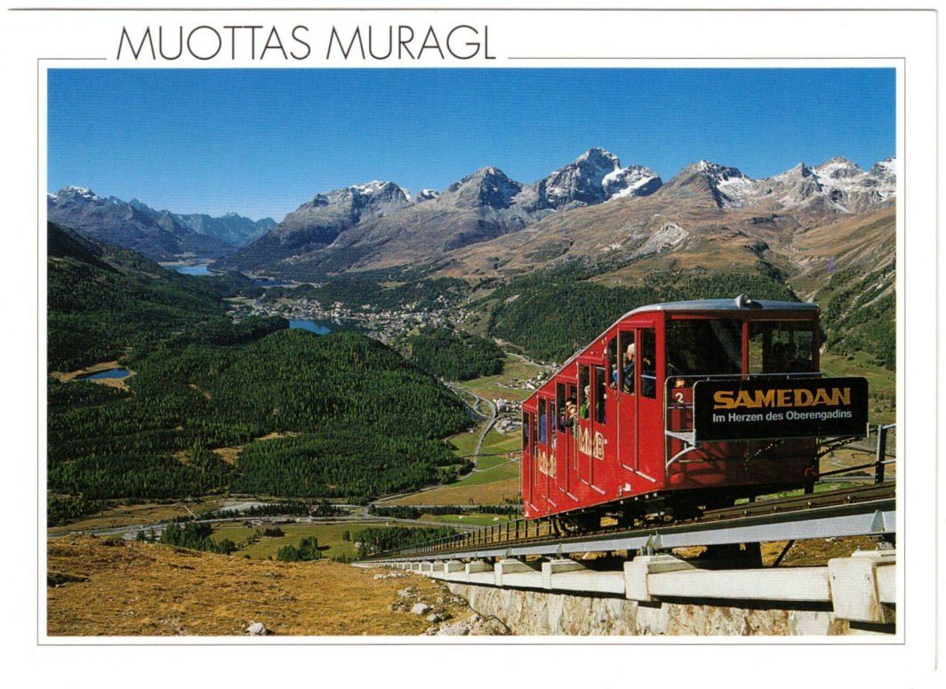 Cartes postales: St. Moritz - Standseilbahn Muottas Muragl – D'occasion à Binningen par Mountainrider