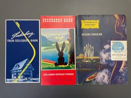 3x Prospekt Martin Peikert/ Seelisberg Zugerberg Interlaken