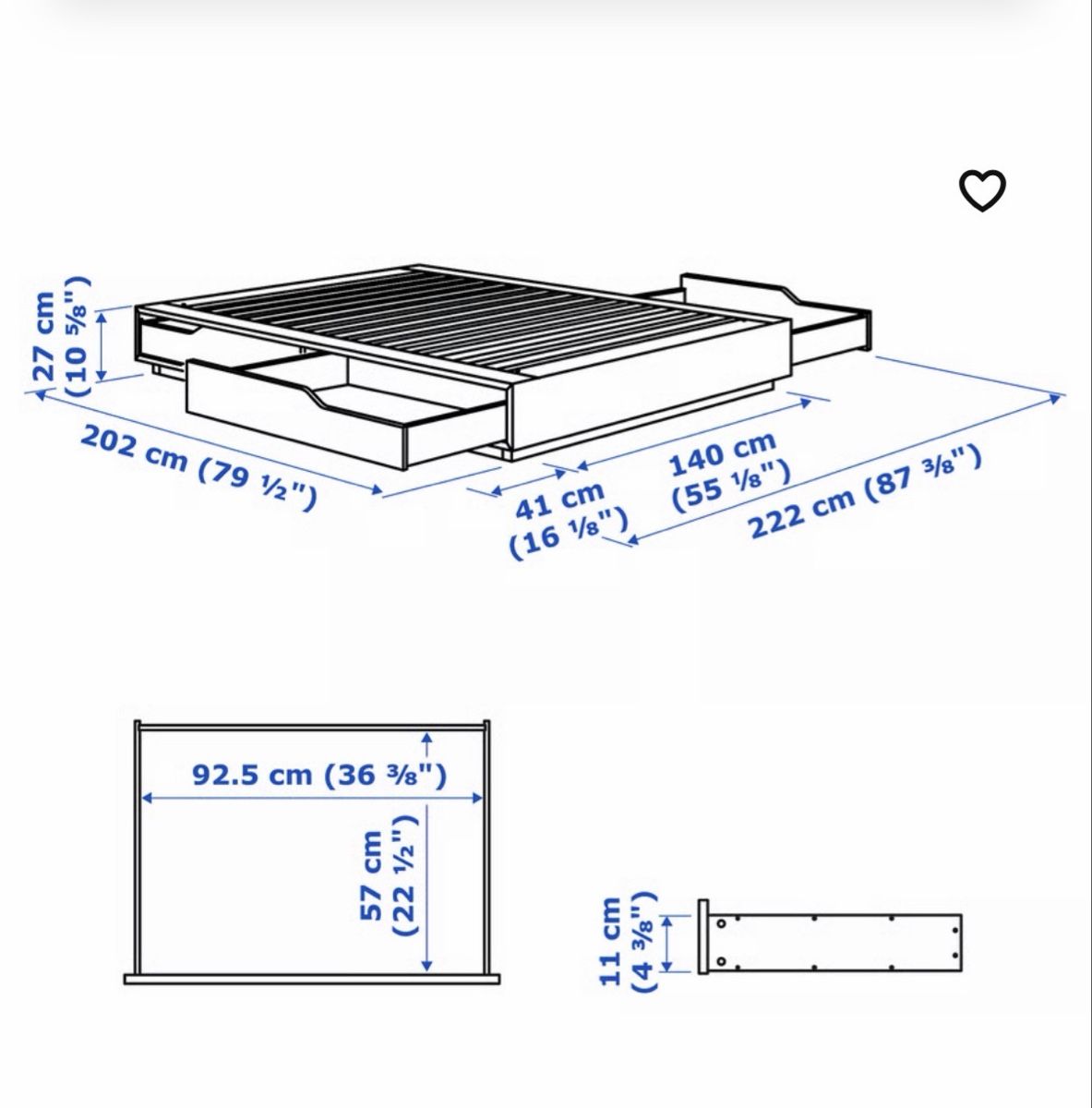 Ikea Letti: Ikea MANDAL Bett 140x200 – Usato da Zürich venduto da cle_q8kt 3