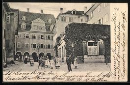 Wyl /SG, Rathaus mit Torbogen u. kleiner