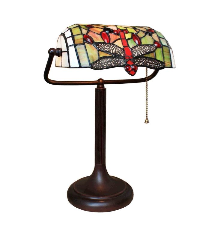 Lampe de notaire banker - 1 lumière - L 265 mm - Vert - Classique