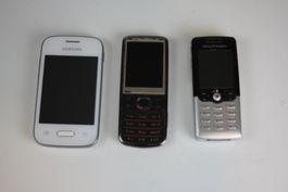 3 Handys Samsung Sony Ericsson Set