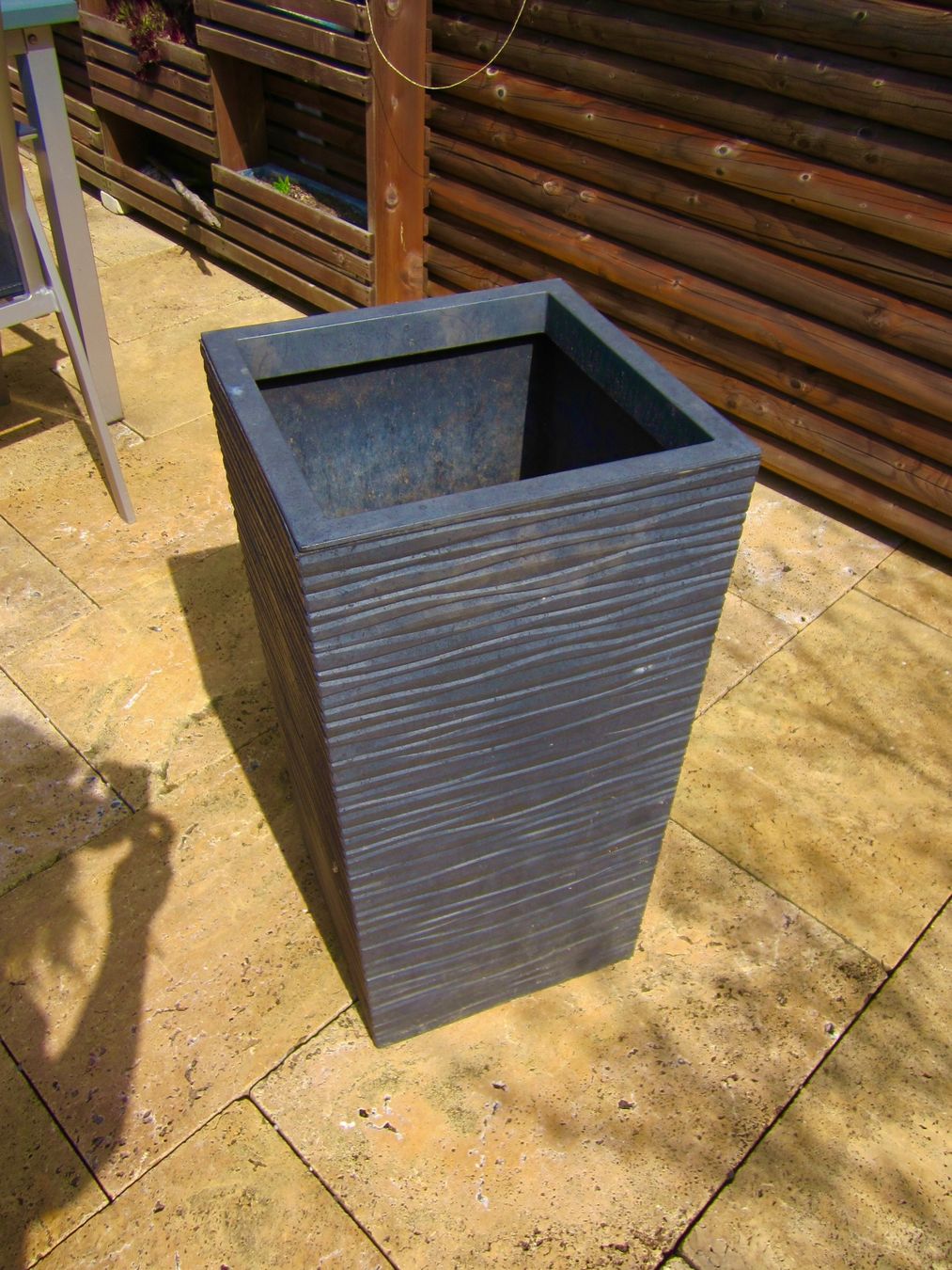 Blumentöpfe: Pflanztrog 67x34cm Kunststoff anthrazit – Gebraucht aus Pratteln von TT-Rudi 1