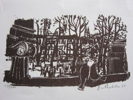 GEO BRETSCHER LITHOGRAPHIE SIGNIERT NUMMERIERT