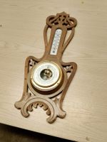 Wetterstation Holz Barometer Thermometer gebraucht