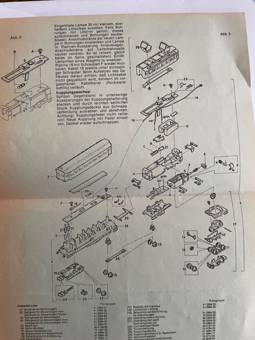 Trix Modellini di ferrovie: Minitrix 2994 E-Triebwagen ET 87 der DB Spur N – Usato da Rorschach venduto da Karotten 8