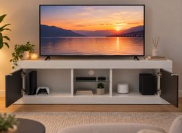 TV-Möbel weiss mit Schranktüren