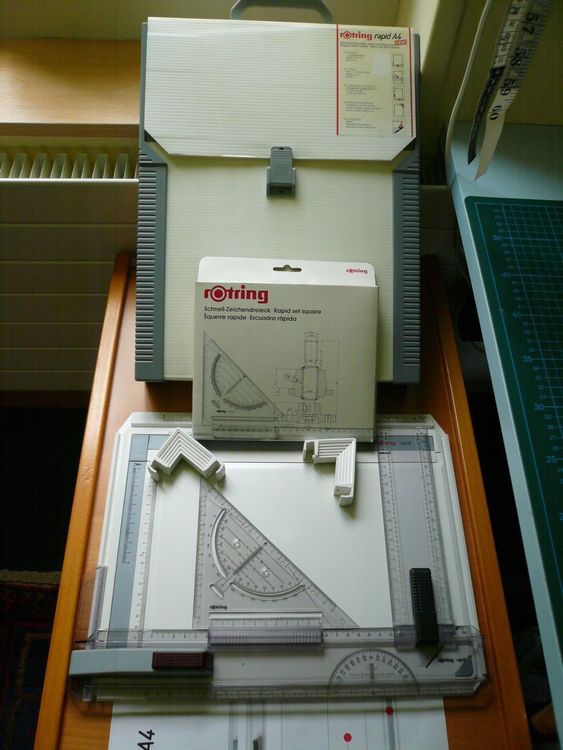 Rotring rapid Zeichenplatte Profil A4 mit Zubehör, neu (Neu (gemäss ...