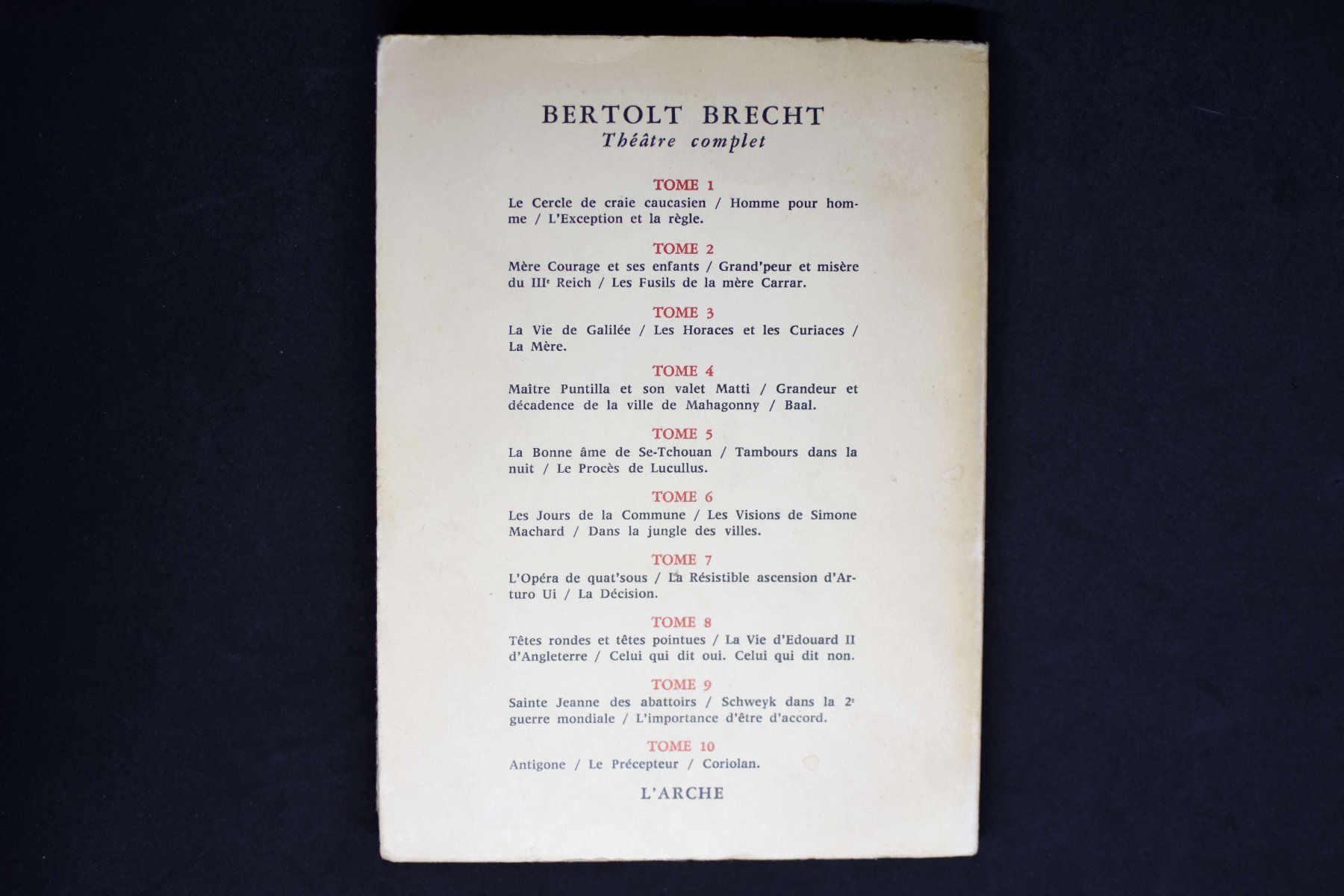 Bücher: Brecht - Théâtre complet III – Gebraucht aus Belmont-sur-Yverdon von bichet02 1