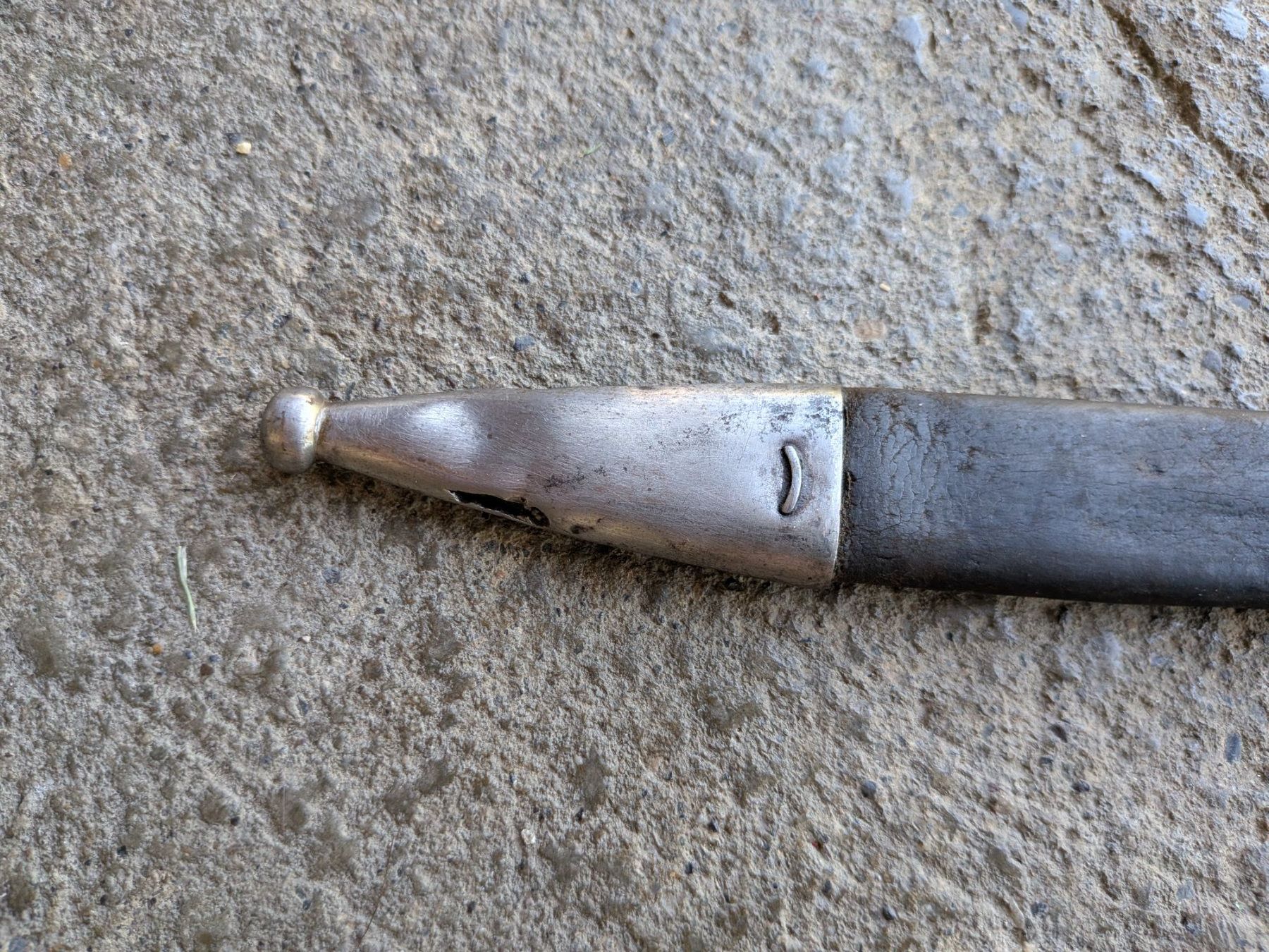 Schweizer Armee Stichwaffen: Bajonett Spanien M 1913 mit Lederscheide – Gebraucht aus Oberhof von Joeggu1 5
